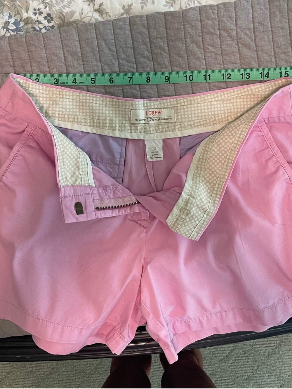 J. Crew Pink Women's Chino Bermuda Shorts